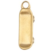 Breloque skateboard 17x5 mm - Acier inoxydable 316 Doré x1|raw }}