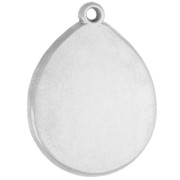 Pendentif ovale irrégulier 21x16 mm motif panthère - Acier inoxydable 316 x1