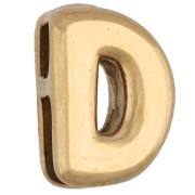 D - Poussoir lettre 7.5x5 mm pour cordon 1.4mm - D - Acier inoxydable 304 Doré Poussoir lettre 7.5x5 mm pour cordon 1.4mm - D - Acier inoxydable 304 Doré