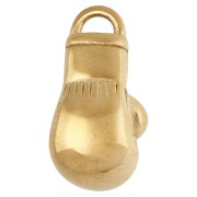 Breloque gant de boxe 16x8 mm - Acier inoxydable 304 Doré x1