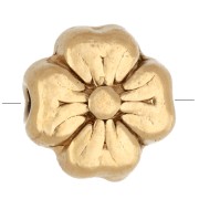 Doré - Or 18K - 750/1000 - Perle fleur 6 mm - Acier inoxydable 304 Doré x1 Perle fleur 6 mm - Acier inoxydable 304 Doré x1
