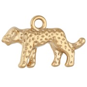 Pendentif panthère 15x24.5 mm - Acier inoxydable 304 Doré x1