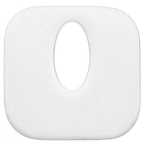 Pendentif carré évidé 21 mm - Acier inoxydable 316L x1