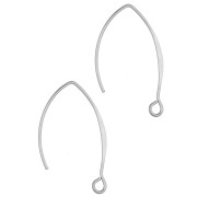 Crochets d'oreilles 26 mm - Acier inoxydable 304 x2