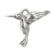 Breloque colibri 13 mm en Argent 925 x1|raw }}