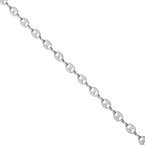 Chaine maille Grain de café 6.6 mm - Acier inoxydable 304 x50cm