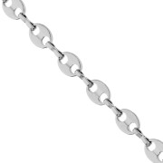 Chaine maille Grain de café 6.6 mm - Acier inoxydable 304 x50cm