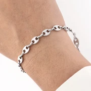 Chaine maille Grain de café 6.6 mm - Acier inoxydable 304 x50cm