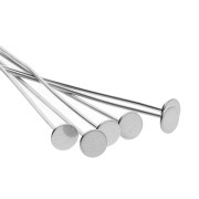 Clou tête plate large 50x0.6 mm - Acier inoxydable 304 x6