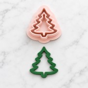 Emporte-pièce sapin 20x19 mm en polymère biodégradable - Beige x1