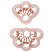 Fleur - Set d'emportes-pièce boucles d'oreille fleurs en polymère biodégradable - Beige x1 Set d'emportes-pièce boucles d'oreille fleurs en polymère biodégradable - Beige x1