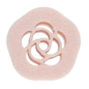 Mini emporte-pièce fleur 10 mm en polymère biodégradable - Beige x1