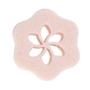 Mini emporte-pièce fleur n°3 10 mm en polymère biodégradable - Beige x1