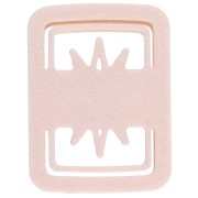 Emporte-pièce rectangle 31x22 mm motif oeil - en polymère biodégradable - Beige x1