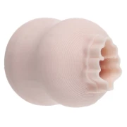 Mini emporte-pièce feuille de chêne 10x6 mm en polymère biodégradable - Beige x1