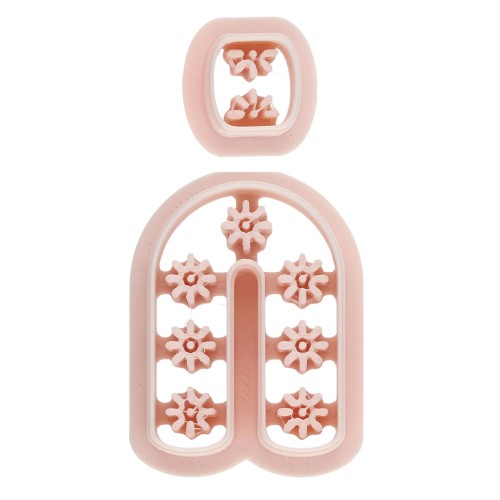 Set d'emporte-pièces boucles d'oreille arche en polymère biodégradable - Beige x2