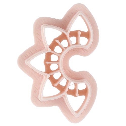 Emporte-pièce créole ajourée 30x19 mm en polymère biodégradable - Beige x1