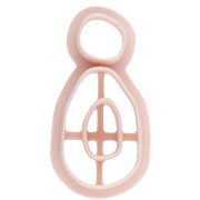 Emporte-pièce boucles d'oreilles organique en polymère biodégradable - Beige x1