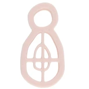 Emporte-pièce boucles d'oreilles organique en polymère biodégradable - Beige x1