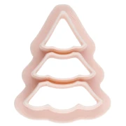 Emporte-pièce sapin 25x19 mm en polymère biodégradable - Beige x1