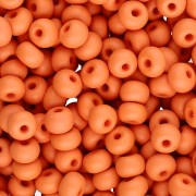 Perles rocailles Preciosa 6/0 4 mm - Permalux Orange Mat x20g