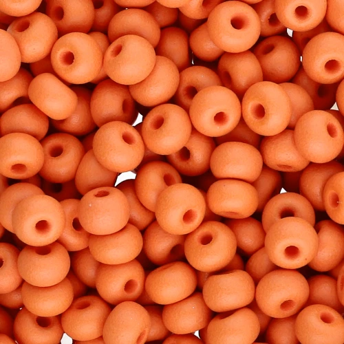 Perles rocailles Preciosa 6/0 4 mm - Permalux Orange Mat x20g