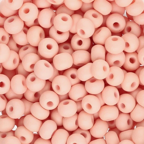 Perles rocailles Preciosa 6/0 4 mm - Permalux Apricot Mat x20g