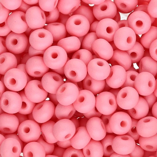 Perles rocailles Preciosa 6/0 4 mm - Permalux Pink Mat x20g