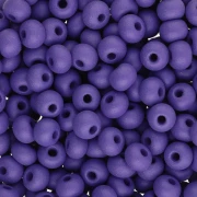 Perles rocailles Preciosa 6/0 4 mm - Permalux Dark Violet Mat x20g