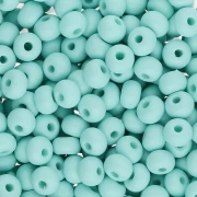 Perles rocailles Preciosa 6/0 4 mm - Permalux Mint Mat x20g
