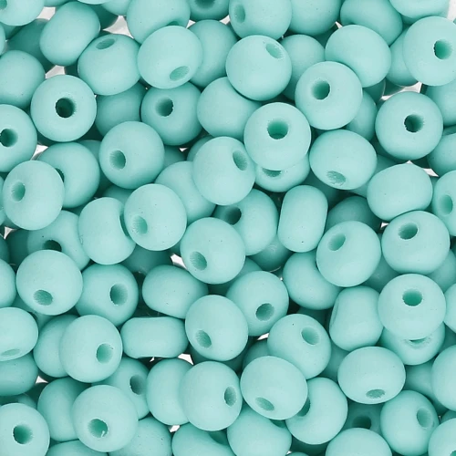 Perles rocailles Preciosa 6/0 4 mm - Permalux Mint Mat x20g