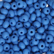 Perles rocailles Preciosa 6/0 4 mm - Permalux Blue Mat x20g