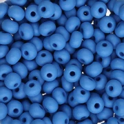 Perles rocailles Preciosa 6/0 4 mm - Permalux Blue Mat x20g