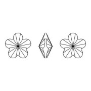 Cabochon Fleur PureCrystal 4744 10 mm - Violet x1
