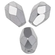 Perles poires facettées 7x5 mm - Crystal Labrador Full x25