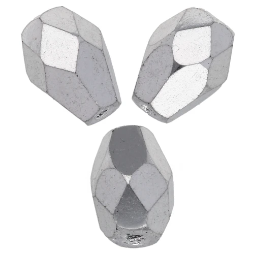 Perles poires facettées 7x5 mm - Crystal Labrador Full x25
