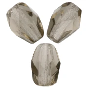 Perles poires facettées 7x5 mm - Black Diamond x25