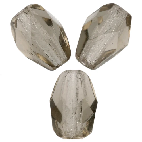 Perles poires facettées 7x5 mm - Black Diamond x25