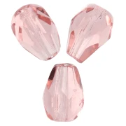 Perles poires facettées 7x5 mm - Peach x25