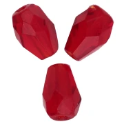 Perles poires facettées 7x5 mm - Siam x25