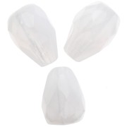 White Opal - Perles poires facettées 10x7 mm - White Opal x20 Perles poires facettées 10x7 mm - White Opal x20