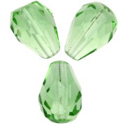 Perles poires facettées 10x7 mm - Peridot x20