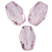 Perles olives facettées 6x4 mm - Light Amethyst x25