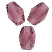 Perles olives facettées 6x4 mm - Amethyst x25