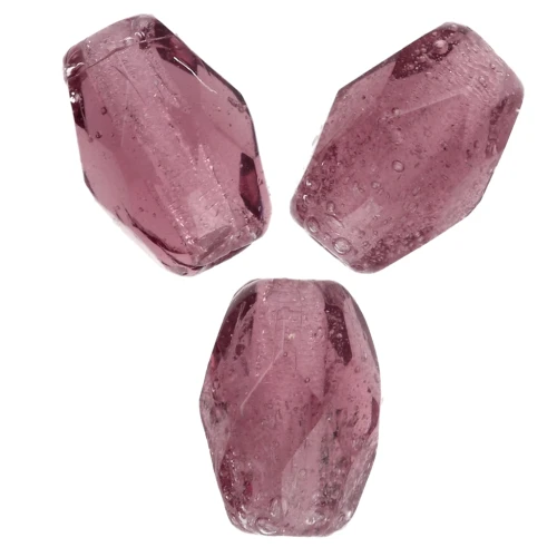 Perles olives facettées 6x4 mm - Amethyst x25