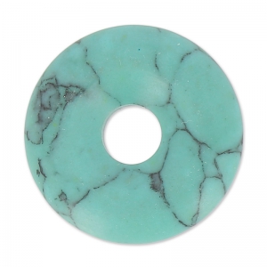 Donuts 20 mm Turquoise (imitation) x1