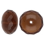 Perle donuts 17x11 mm - Light Smoked Topaz x1