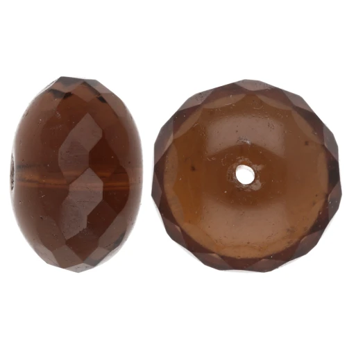 Perle donuts 17x11 mm - Light Smoked Topaz x1