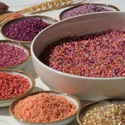 Mix de rocailles Miyuki 8/0 - Peach Plum x8g