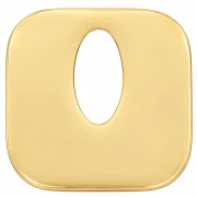 Pendentif carré évidé 21 mm - Acier inoxydable 316L Doré x1
